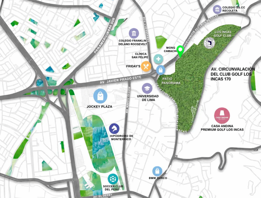 ubicación centro empresarial los inkas oficinas en venta, alquiler en surco
