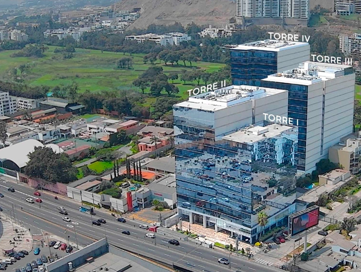 fachada centro empresarial los inkas surco fachada oficinas en surco